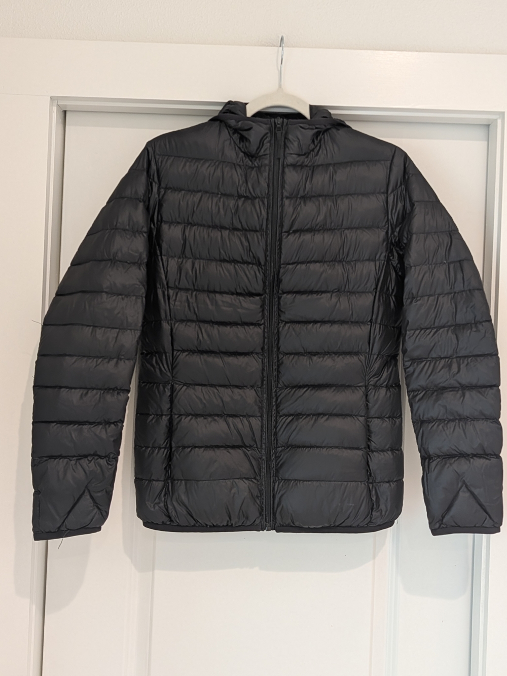 Wantdo Black Hooded Lightweight Puffer Jacket